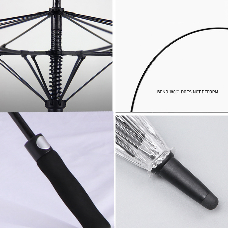 clear transparent rain umbrella